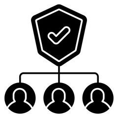 An icon design of team security 