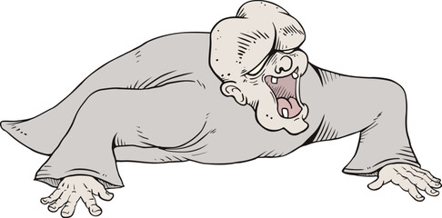 Creepy crawling character