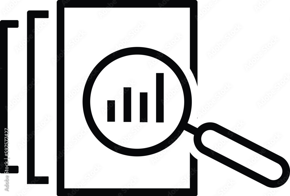 Sticker Audit document icon, Result report vector