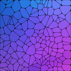 Purple background consisting of pebbles. Vector template in polygonal style. eps 10