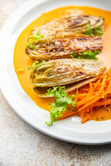 chicory stewed vegetable dish healthy meal food snack on the table copy space food background rustic top view keto or paleo diet veggie vegan or vegetarian food