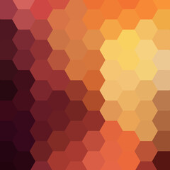 Fototapeta na wymiar Color hexagon background in polygonal style. Vector template for presentations, advertisements, brochures, banners and more. eps 10