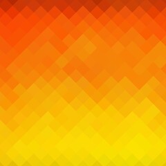 Orange pixel background. Vector template for a presentation. eps 10