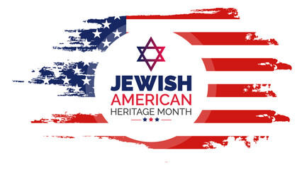 Jewish American Heritage Month background or banner design template celebrated in may.