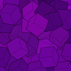 Color cube Geometric background. Template for presentation, advertising, banner. eps 10