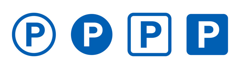 Parking sign set