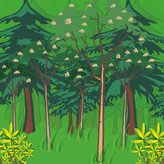 Illustration of a landscape ai