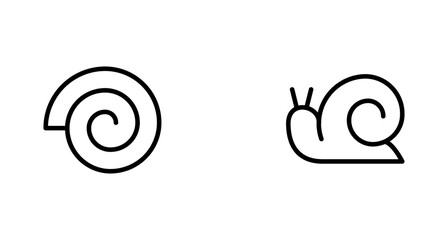 snail icon. flat vector and illustration, graphic, editable stroke. Suitable for website design, logo, app, template, and ui ux.