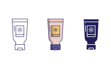 sunblock vector icon