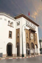Telegraphe, Poste, Telephone Building in Rabat, Morocco as Morocco's Central Post Office