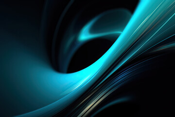 Fototapeta premium Abstract background with wavy shapes. Generative AI
