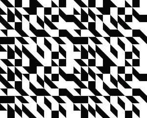 Seamless background of black polygonal pattern, creative design templates	