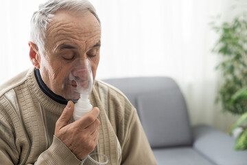 Copd, Medical Fibrosis Or Asthma Sick Patient.