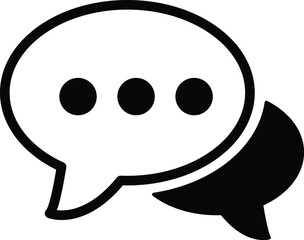 chat icon bubble sign