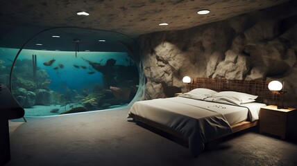 house interior in the cave