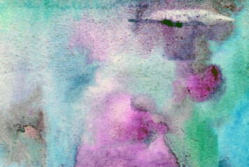Blue - purple gradient watercolor background texture
