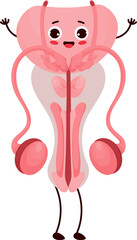 cute cartoon character organ penis