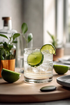 Fresh Lime Mint, Lemon Mint Cocktail, Juice, Mojito Beverage