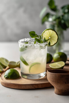 Fresh Lime Mint, Lemon Mint Cocktail, Juice, Mojito Beverage