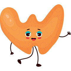 cute  character organ Thyroid gland