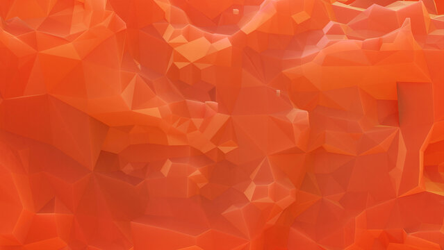 Fondo abstracto geom&eacute;trico en tonos naranjas y apariencia de cristal gomoso