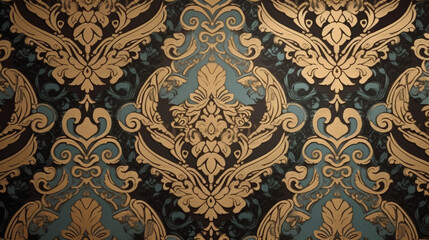 This damask ornament is a true work of art. It strikes the imagination with its beauty and sophistication. The ornament is made in a modern style, which gives it a special flavor. Generative AI