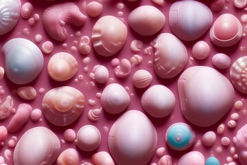 Pink seashells - generative ai