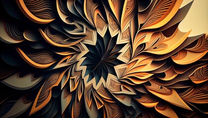 Epic Abstract Wallpaper - Vibrant Colors, Mesmerizing Patterns, Perfect for Desktop & Mobile Screens. Generative AI.