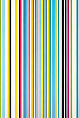 Fototapeta premium Lines of multi-colored threads on a white background, splash. AI Generated