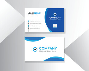 Modern business card template, Business card. Design set template for company corporate style. Vector illustration.