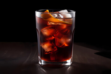 Americano - Originated in Italy, made with Campari, sweet vermouth, and soda water (Generative AI)