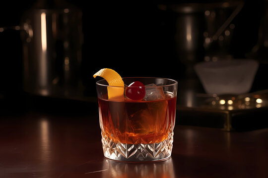 Godfather - Originated in the United States, made with Scotch whisky and amaretto (almond liqueur) (Generative AI)