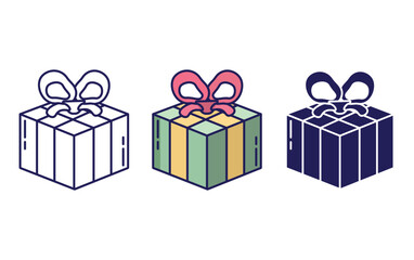 Gift box vector icon