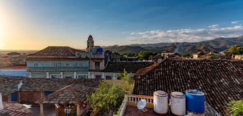 View over the rooftops of Trinidad in Cuba