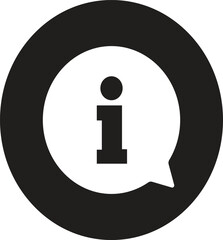 information icon  speech bubble icon