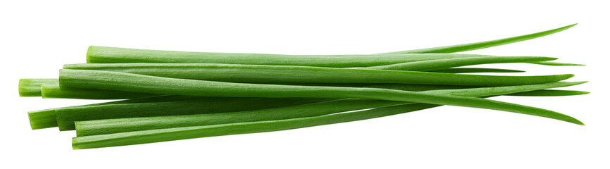 Green Onion isolated on white background, full depth of field