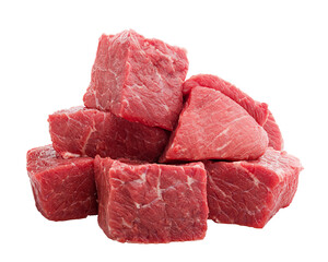 meat, beef, isolated on white background, full depth of field - Powered by Adobe