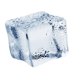 ice cube, isolated on white background, clipping path, full depth of field