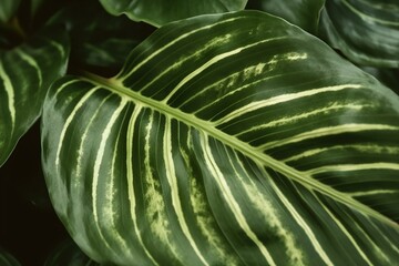 Up Close and Personal with Calathea Leaves. Free Background Photo