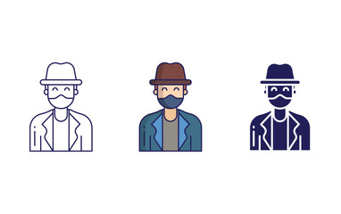 Fototapeta premium robber vector icon