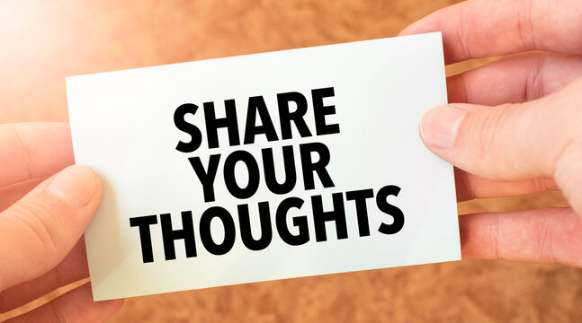 Share Your Thoughts Images – Browse 6,154 Stock Photos, Vectors, and Video  | Adobe Stock