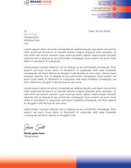 Luxury business letterhead template