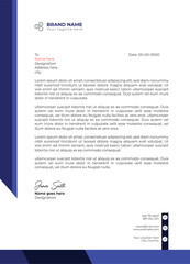 Luxury business letterhead template