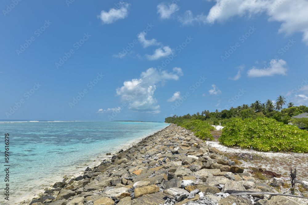 Sticker island life maldives