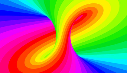 Background of rainbow hypnotic stripes - 597617866