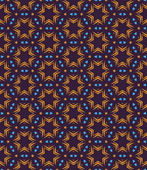 Multi color seamless abstract pattern. Background and backdrop. Multi Colored. Colorful ornamental design. Colored mosaic ornaments. Vector graphic illustration. EPS10.