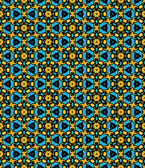 Multi color seamless abstract pattern. Background and backdrop. Multi Colored. Colorful ornamental design. Colored mosaic ornaments. Vector graphic illustration. EPS10.