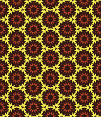 Multi color seamless abstract pattern. Background and backdrop. Multi Colored. Colorful ornamental design. Colored mosaic ornaments. Vector graphic illustration. EPS10.