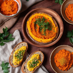 The Egyptian Spiced Carrot Crostini