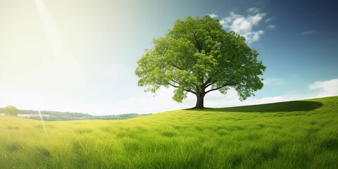 field with tree